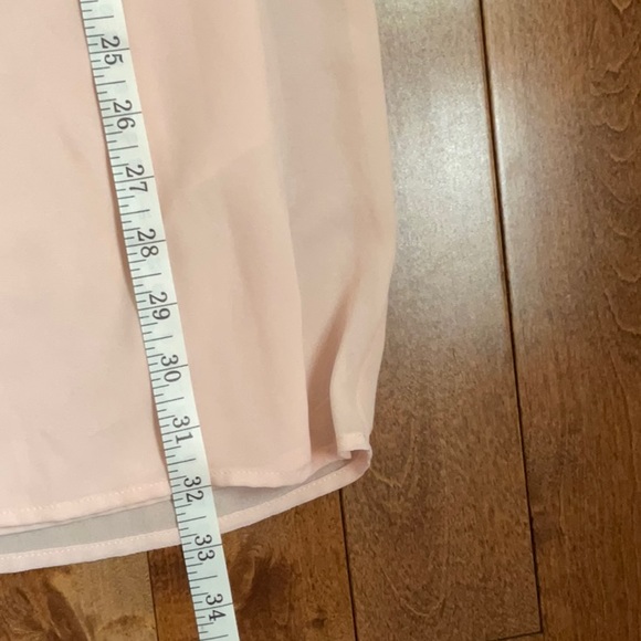 Naked Zebra pink peach chiffon like one shoulder mini dress. Fully lined sz S - Picture 9 of 11